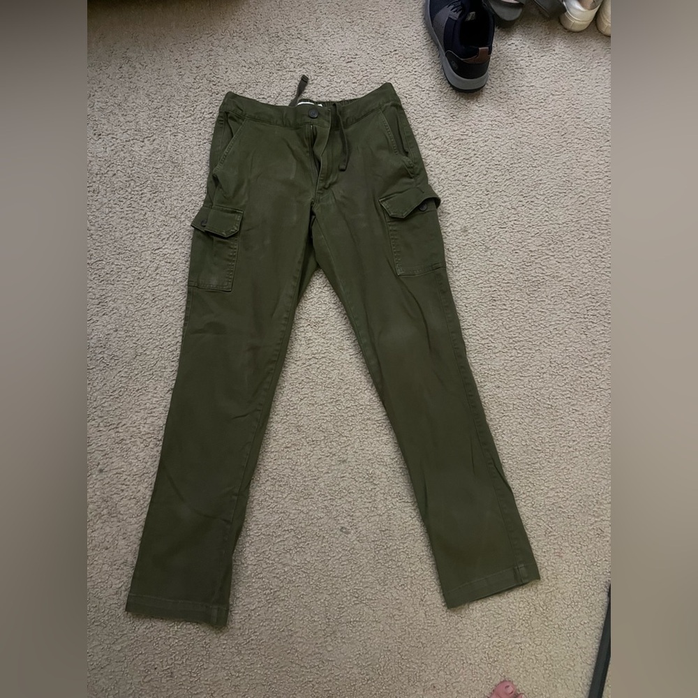 Weatherproof Men's Cargo Pants in Olive Green